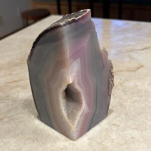 Geode Bookend- great colors and crystals.